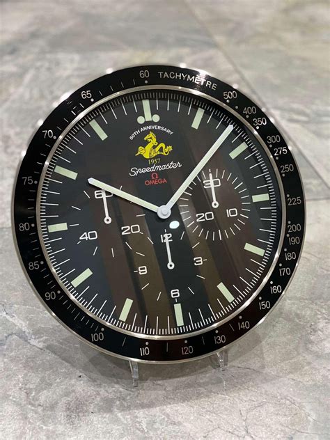 omega wall clock for sale|omega speedmaster wall clock.